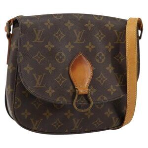 Authentic LOUIS VUITTON Monogram Saint Cloud GM Shoulder Bag M51242 LV